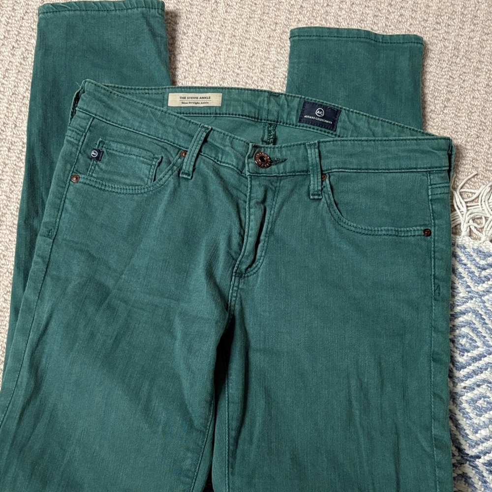 Vintage AG Adriano Goldschmied Teal Ankle Jeans